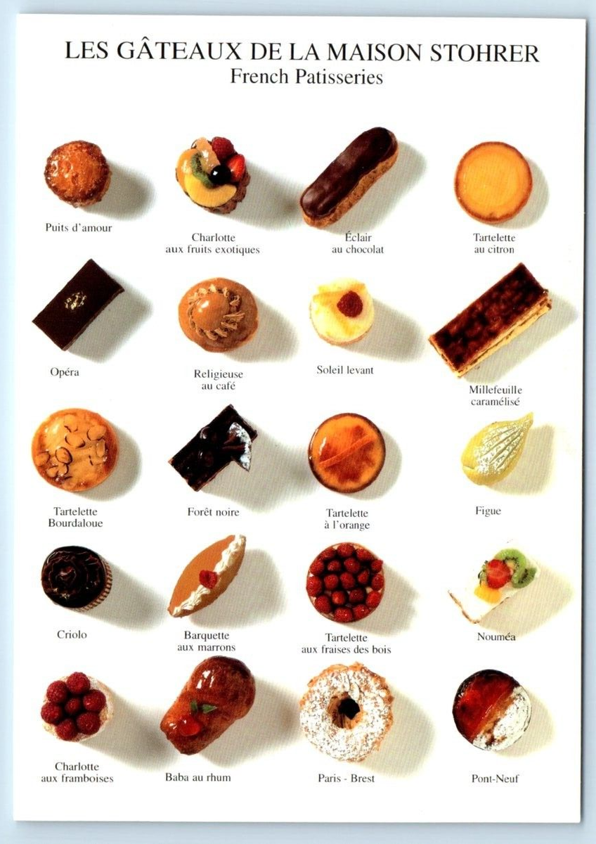 Les Gateaux de la Maison Stohrer - French Patisseries - FRANCE 4x6