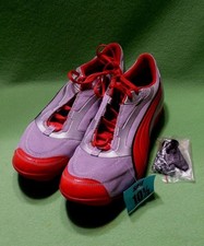 New PUMA CPC - 0607 Womens track shoes. Size 10.5 USA 28.5 CM ORANGE SILVER REFL