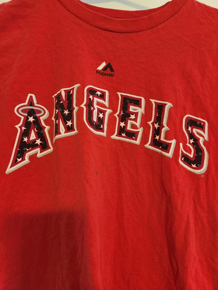 CABRA Mike Trout MLB Angels Juvenil MED 10-12 Camiseta Jersey y Placa de Jugador ¡Combo! Foto 3 de 4