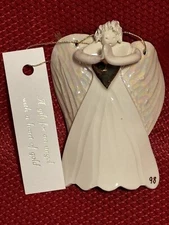Vintage Angel Ornament "A gift for an angel with a heart of gold" Christmas