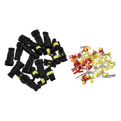 10 Kit Di Connettori Elettrici Per Auto Impermeabili A 2 Pin Spina Per Auto Impermeabile Antipolvere Isolati E Sigillati 91590039 - Foto 9