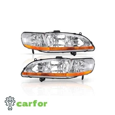 Ledkingdomus Headlights Assembly for Honda Accord 98-02 1998 1999 2000 2001 2002