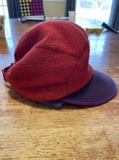 Vintage Patagonia Synchilla Fleece Duckbill Pink 90s Hat USA Made Size Medium