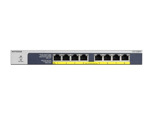NETGEAR 8-Port Gigabit Ethernet PoE+ Unmanaged Switch with 120W PoE Budget, Rack - Picture 4 of 6