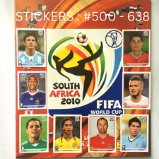 2010 Panini World Cup South Africa Stickers #500-638 Pick to Complete Your Album