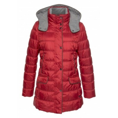 Fuchs Schmitt Steppjacke Übergangsjacke Rot changierend Paspeln 34