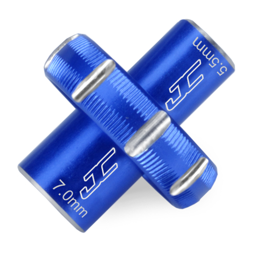 JConcepts 5.5 & 7.0mm Combo Thumb Wrench, Blue Anodized 2556-1 - Picture 1 of 1