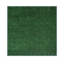 Koeckritz Economy Turf Green & Black Square Indoor/Outdoor Area Carpet Mat