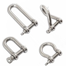Sch&auml;kel Edelstahl Rundsch&auml;kel Drahtseil Karabiner Spannschloss M4 M5 M6 M8 M10