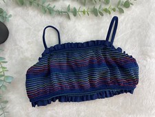 Crewcuts J Crew Kids Girls Swim Top Smocked Blue Size 12