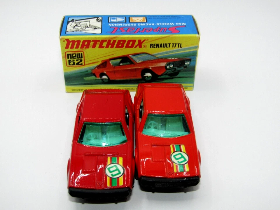 Matchbox Superfast Nº 62 Renault 17TL Muy Raro Cuerpo Rojo Sangre En Caja Foto 3 de 4