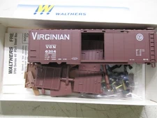 WALTHERS # 932-3709 ~ VIRGINIAN 40' PS-1 BOX CAR # 63114 ~KIT~HO SCALE