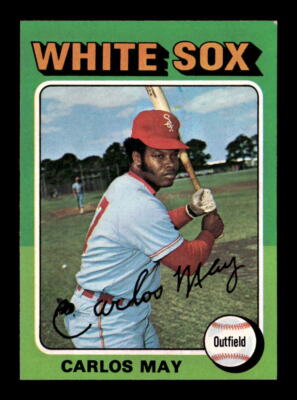 1975 Topps #480 Carlos May Chicago White Sox  EX Baseball Card *E878