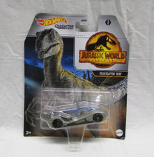 Jurassic World Velociraptor Blue Hot Wheels Character Car 3 of 6 by Mattel 2021