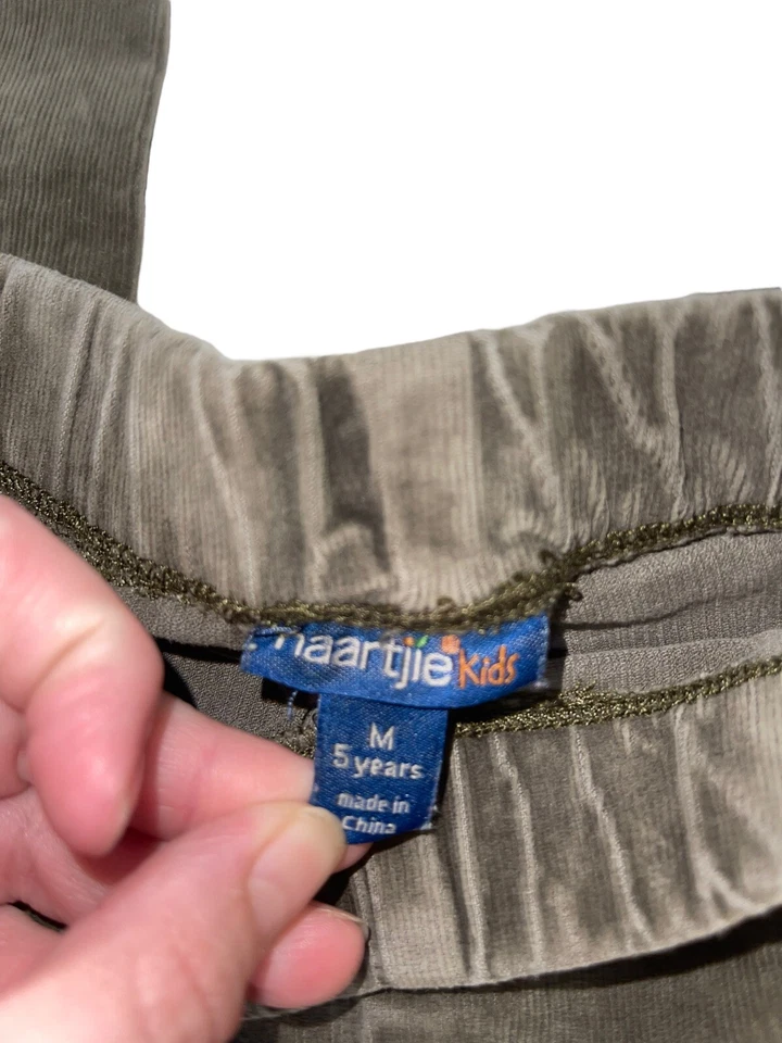 Pantalones de pana Naartjie niños niñas talla mediana 5 años verde Foto 4 de 4