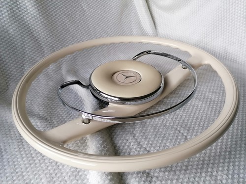 Mercedes Steering Wheel W108 W109 W110 W111 W112 W113 Pagode Ivory 250 Se Sl - Picture 3 of 17