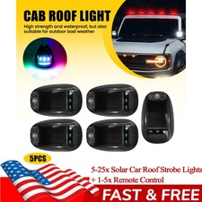For Rv Truck W Remote Wireless Solar Powered Rgb Led Cab Light Roof Lamps 5-25x For Rv Truck W Remote Wireless Solar Powered Rgb Led Cab Light Roof Lamps 5-25x