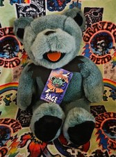     Rare Vintage 14" Sage Grateful Dead Dancing Bear   Liquid Blue NWT   