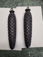  Kuckucksuhr Tannenzapfen Gewichte 2,57 & 2,43 kg gemarkt 44, 7,5" lang