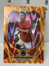2025 Panini Prizm Club World Cup - Taishi Matsumoto #76 Orange Seismic /199 RC
