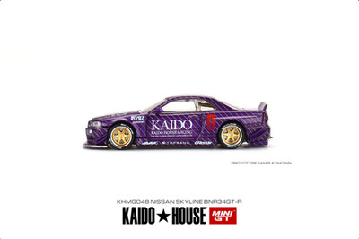 ミニカー KAIDO HOUSE NISSAN SKYLINE GT-R R34 048 SEALED 1:64 MINI GT Kaido House Nissan Skyline GTR R34 Kaido Works