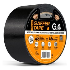 Gaffer Tape Black - 48mm x 45m (1 Roll) - Heavy Duty Duct Tape, Waterproof Ad... 0.19 per metre