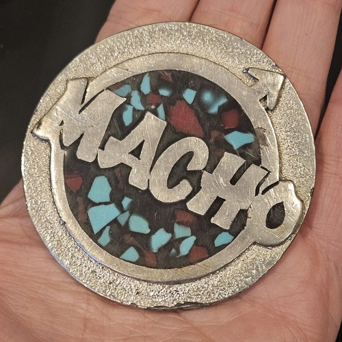 Vintage Macho Man Savage Gürtelschnalle Randy Savage Wrestling WWF Sammlerstück selten - Bild 3 von 7