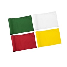 KINGTOP Blank Golf Flag 8x6 Inch Mixed Color, 420D Nylon, Tube Inserted Min...