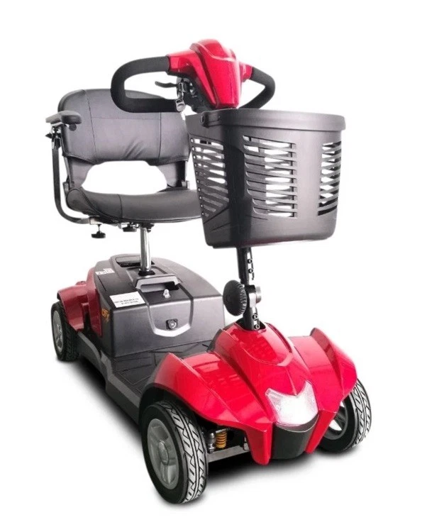 Scooter de movilidad transportable Ev Rider CityCruzer 4 ruedas, rojo Foto 2 de 4