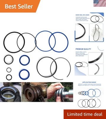 Hydraulic Log Splitter Cylinder Rebuild Seal Kit for 4.0''Bore x 1.75'' Rod Cyl...