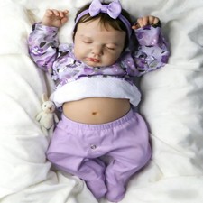 20In Reborn Baby Dolls Silicone Full Vinyl Body Girl Realistic Newborn Baby Doll