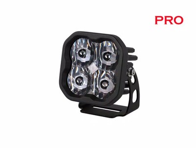 Diode Dynamics 3'' White Pro LED Pod one Flood with Red Backlight