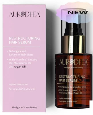 CHOGAN AURODHEA Chogan Bio Haaraufbau Serum mit Arganöl Leinöl Vitamin Glanz + Anti Fizz Effekt