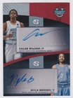 2025-26 BOWMAN BEST U CALEB WILSON  & NYLA BROOKS DUAL AUTO RED REFRACTOR 3/5