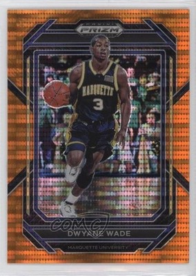 2023-24 Panini Prizm Draft Picks Orange Pulsar 42/49 Dwyane Wade #99 HOF 7y2