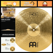 18" Crash Cymbal - HCS Traditional Brass Finish for Drum Set, Made in Germany, 2