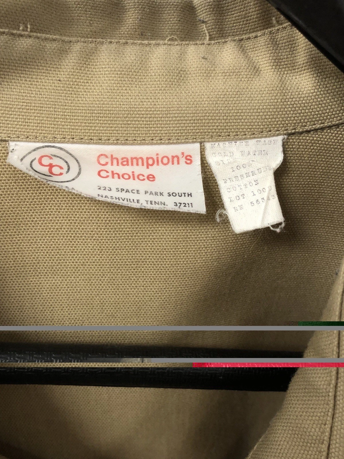 Vintage Champions Choice Made in USA Classic Tan Outdoors Jacket 100% Cotton XXL - product detail image 2