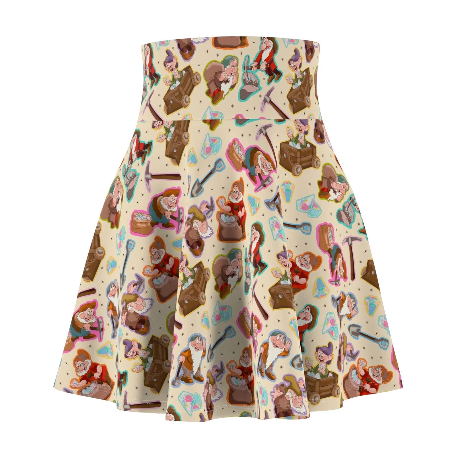 Snow White Women's Skater Skirt, Gift for Her