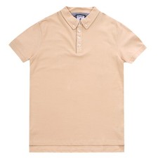 Mens Plain Polo Shirt 100% Cotton Bottom Down Collar Short Sleeve Top S M L XXL