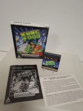 VERPACKTES KUNG ESSEN ATARI LUCHS VIDEOSPIEL KARTENSPIEL & HANDBUCH SAUBER