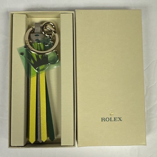 Rolex Crown Leather Keychain & Keyring With Box - Promotional Item - Rare Unused