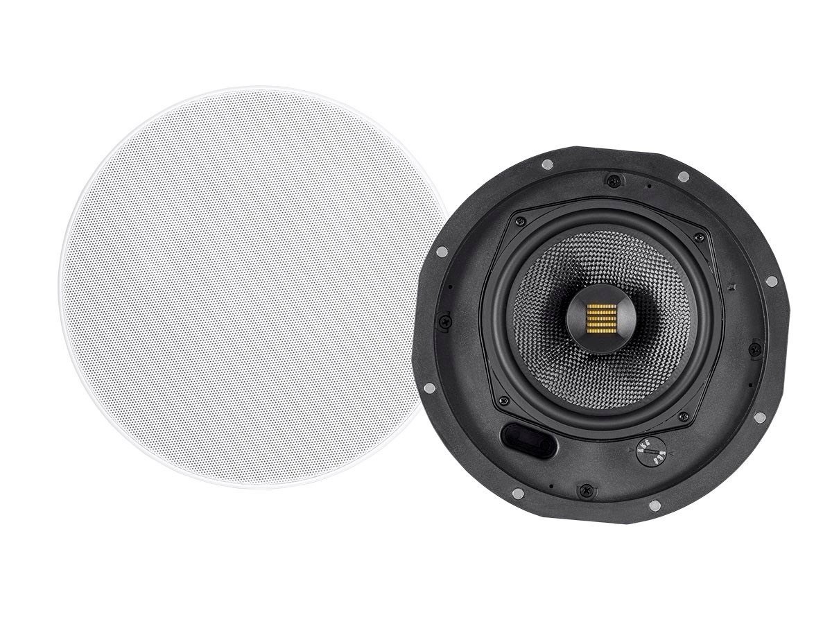 Monoprice 2-Way Carbon Fiber Ceiling Speakers W/ Ribbon