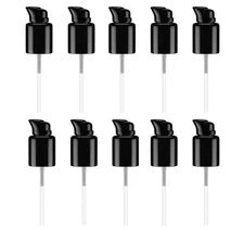 10PCS Plastic Pump Replacement for Foundation Lotion Essence - Black