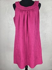 Lane Bryant Women's Size 14 Dress Sleeveless Fuchsia Pink Shift 