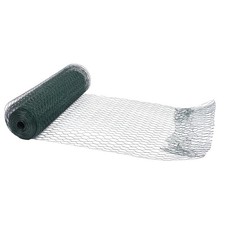 LABLT Green Hexagonal Iron Dipped Plastic Wire Fence Net 24In×100FT Mesh Fence 0.42 per foot