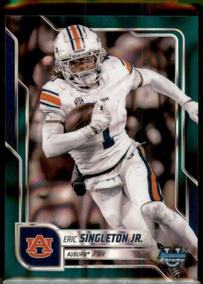 2025 Bowman University Chrome #186 Eric Singleton Jr. Teal Lava Refractor