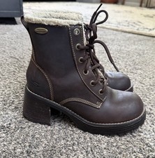 Skechers VTG Lug Sole Chunky Platform Ankle B...