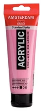 Amsterdam Quinacridone Rose Light Acrylic Paint 4.05 Fl Oz Durable Non Fading