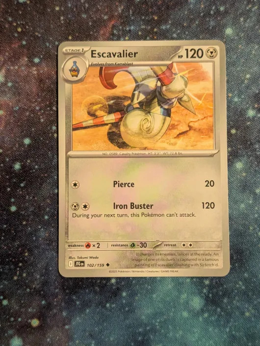 Escavalier 102/159 Uncommon Journey Together Pokemon Near Mint