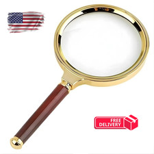 60/70/80/90/100mm 15x Magnifying Glass Handhe...